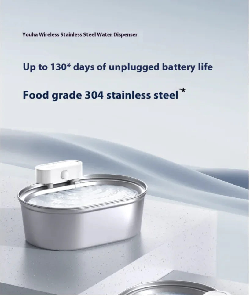 Uha Stainless Steel Automatic Pet Water Dispenser
