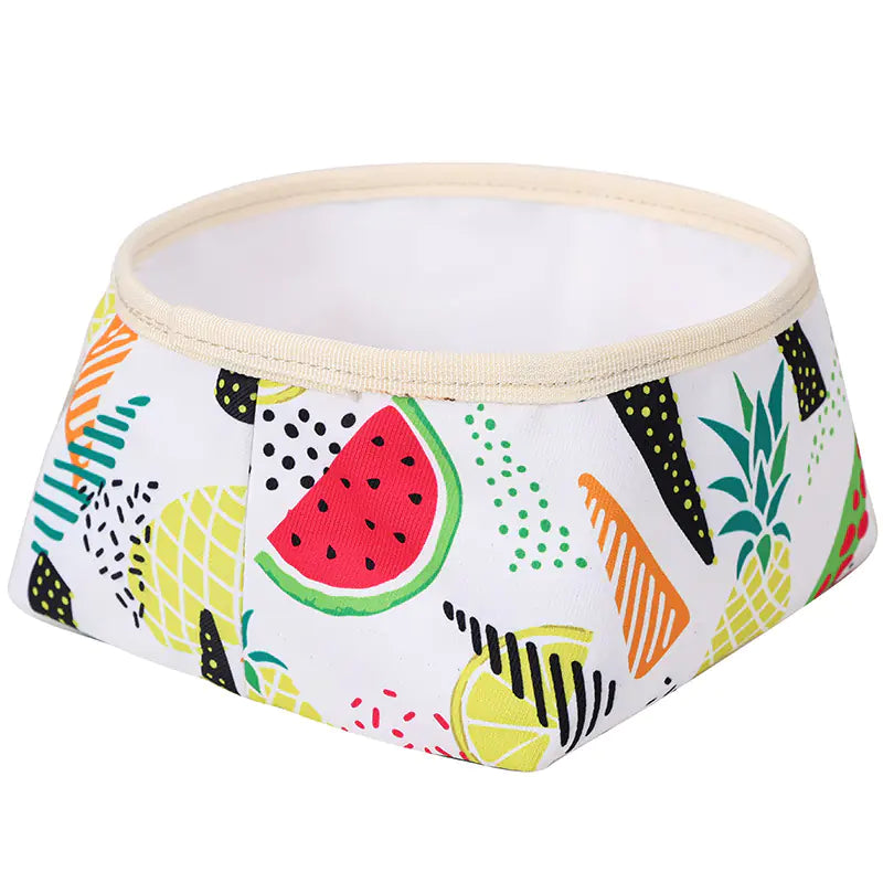 Foldable Waterproof Washable Dog Food Bowl